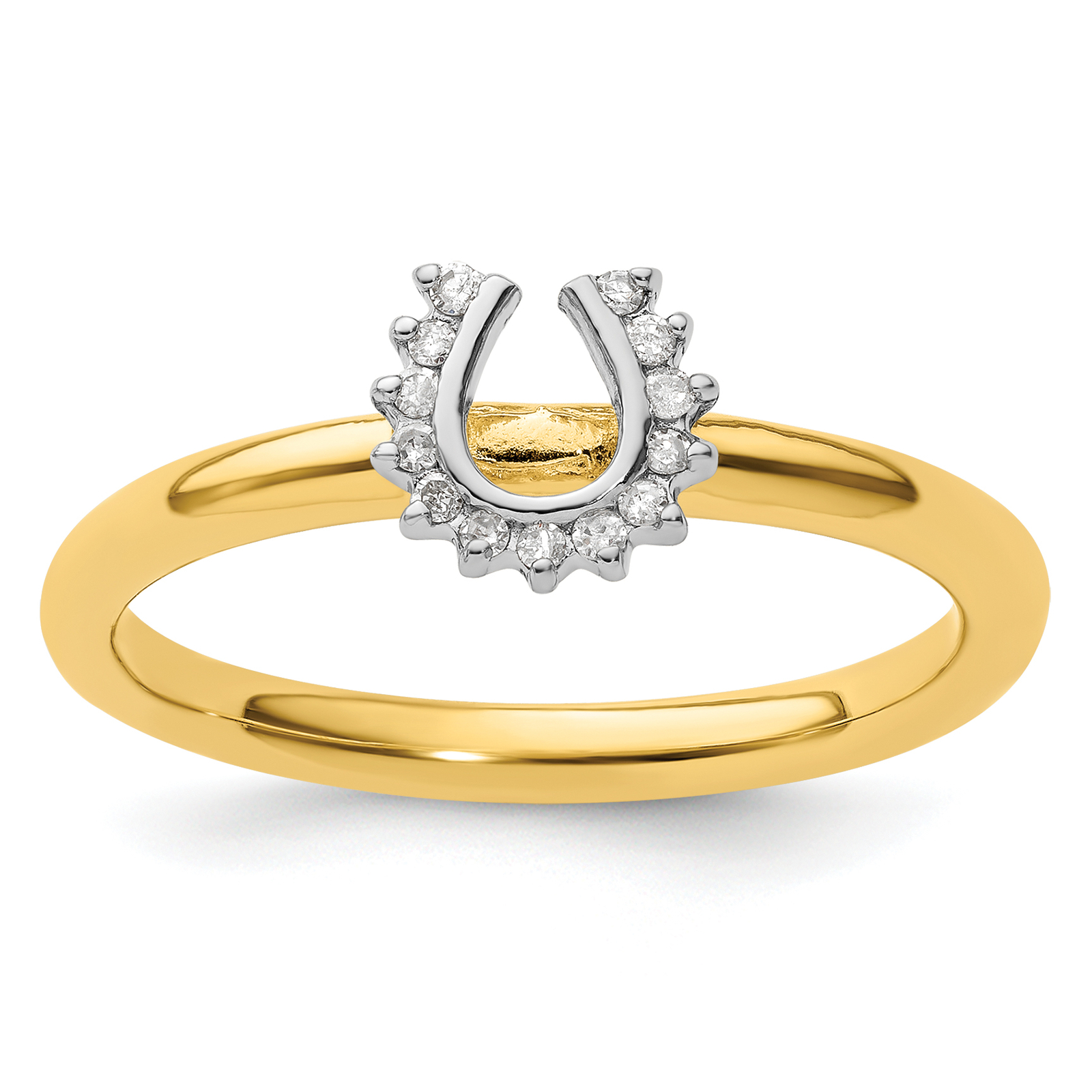 Sterling Silver Stackable Expressions Yellow Gold Plated Flip Flop Ring Sterling Silver Stackable Expressions Yellow Gold Plated Flip Flop Ring