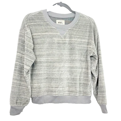 Madewell MWL Velour Space Dyed Crewneck Sweatshirt Size S Small - 第 1/7 張圖片