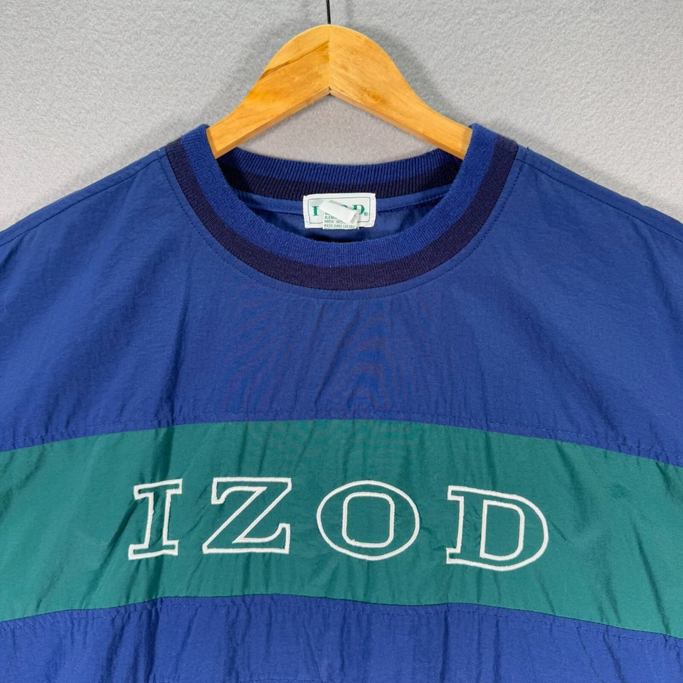 Vintage Izod Windbreaker Jacket Men XL Colorblock 90s Lightweight Streetwear 90s - Image 4 of 4