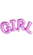 Set of 2 Girl Letter 25" inch Foil Balloon Blue Baby Shower Party Decoration