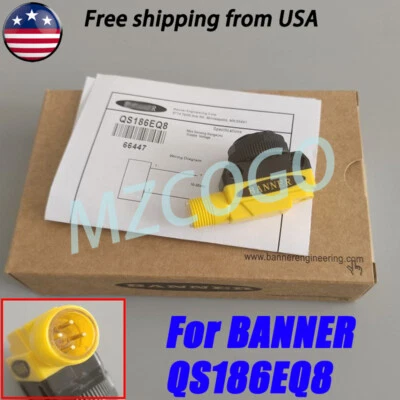 New In Box Photoelectric Sensor Switch For BANNER QS186EQ8 10-30VDC 20m