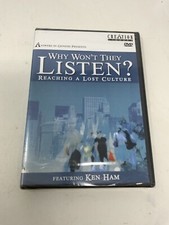 Why Wont They Listen DVD Ken Ham NEW Reaching a Lost Culture Answers in Genesis