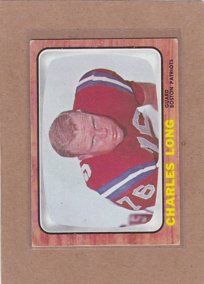 1966 TOPPS FOOTBALL CHARLES LONG #9 PATRIOTS VGEX *A34477