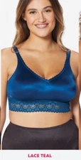 Ruby Ribbon Shapewear Demiette Size 32 LACE TEAL **NEW** 3033** $75 (DC’d Color)