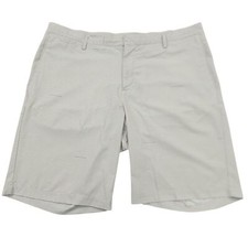 Nike Shorts Mens 38 Beige Standard Fit Striped Lightweight Golf Performance