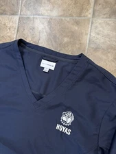 Cutter & Buck Georgetown Hoyas College Black US Pullover Windbreaker Small 23x27