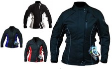 Giubbotto giacca moto donna femminile con protezioni gomiti spalle schiena C.E