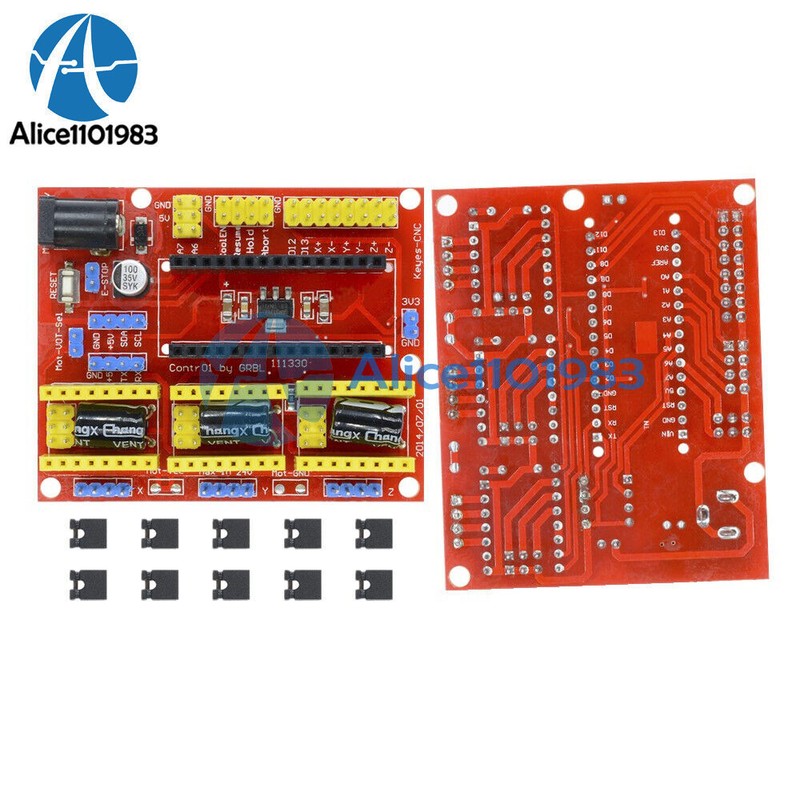 CNC Shield V4 Engraving Machine Stepper Motor Driver for Arduino GRBL Compatible