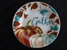 C-827 Set of 2 Royal Norfolk Fall Gathering Salad Dessert Snack Plates