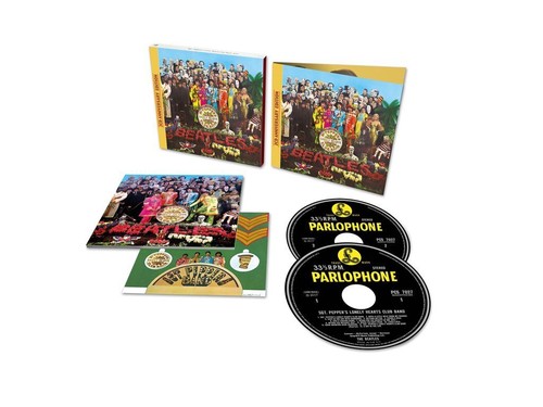 JAPAN 2 SHM CD BEATLES Sgt. Pepper's Lonely Hearts Club Band 50th UICY-15600 NEW - Foto 2 di 2