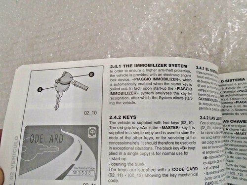 Piaggio X9 125 / X9 200 Genuine Owners / Operators Manual New 617882 - Picture 5 of 6