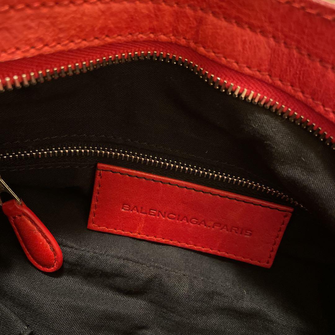 BALENCIAGA 2-Way Hand bag Shoulder bag Leather Re… - image 8
