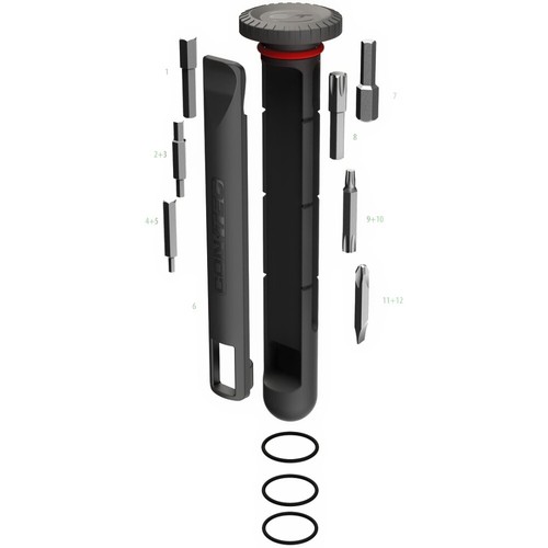 CONTEC Multifunktionswerkzeug Treasure Bar DLX" schwarz silber ca. 0,071 kg