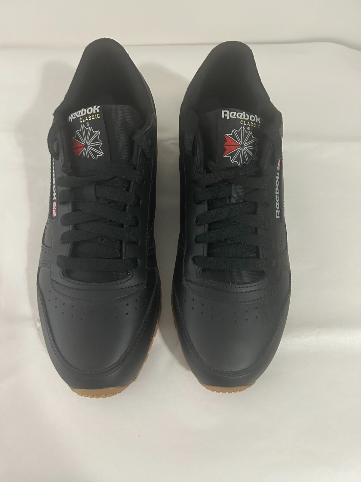 Reebok Classic Leather Black Unisex Sneakers Size 8.5 Black/Gum GY0954