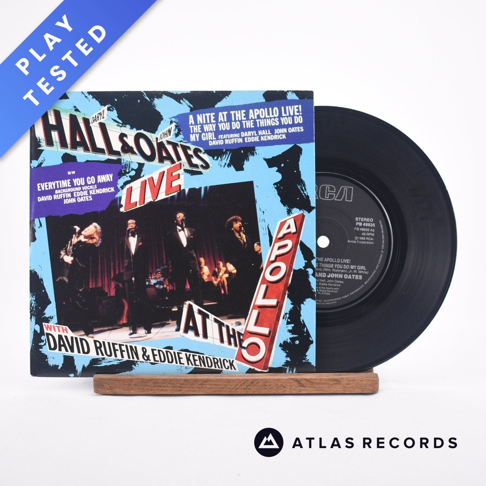 Daryl Hall & John Oates - A Nite At The Apollo Live! - 7"" Vinyl Record - EX/EX