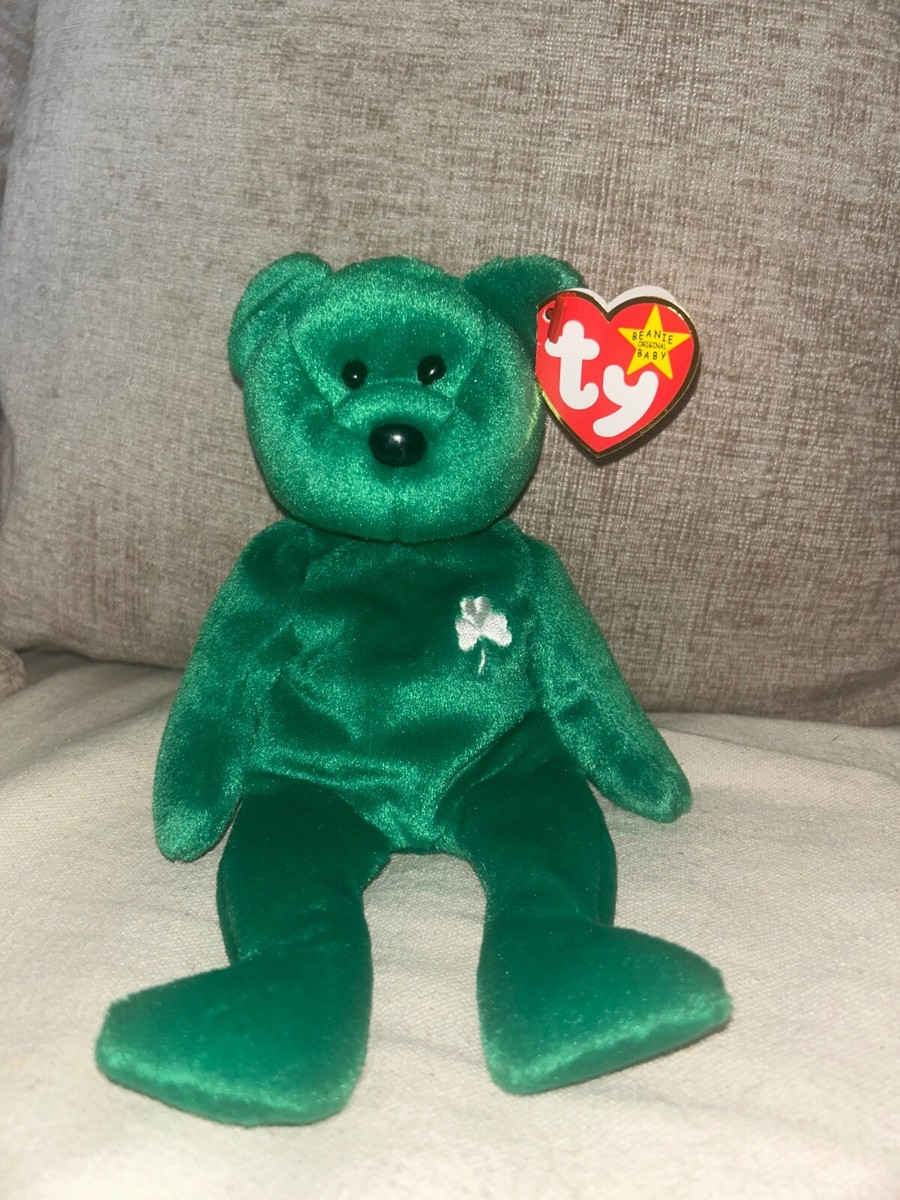 Teddy Bear Ty Erin Beanie Buddy Value Ty Beanie Babies RARE