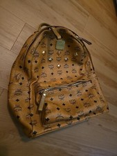 MCM stark visetos backpack cognac color 