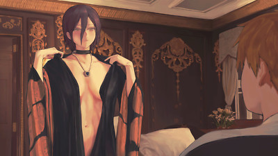 Anime girls no bra belly Playmat Game Mat Desk