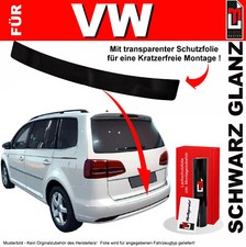 Lackschutzfolie Ladekantenschutz für VW Touran Cross 1T 2011-2015 Schwarz Glanz