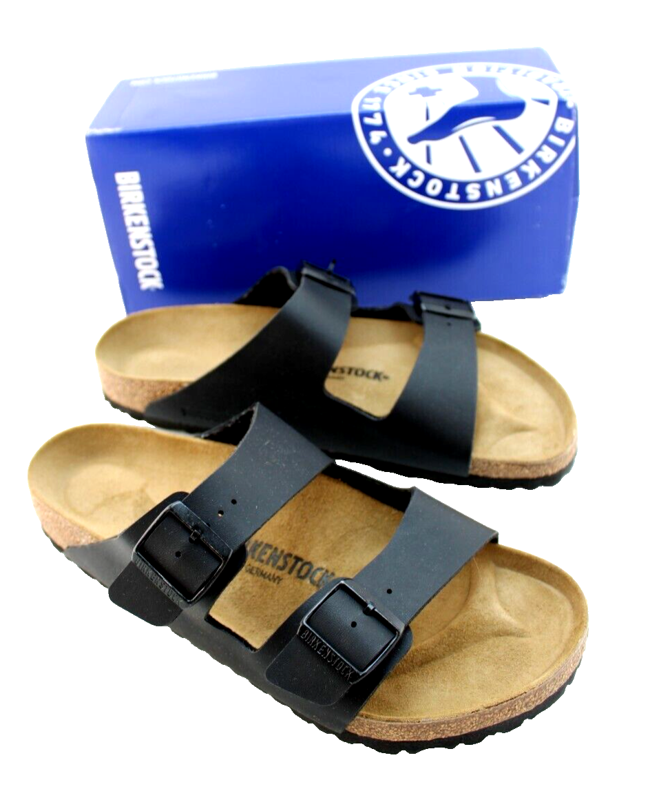 NEW BIRKENSTOCK unisex arizona bs sandal in black Birkenstock Arizona SFB Unisex Oiled Leather Black Sandals main image 2