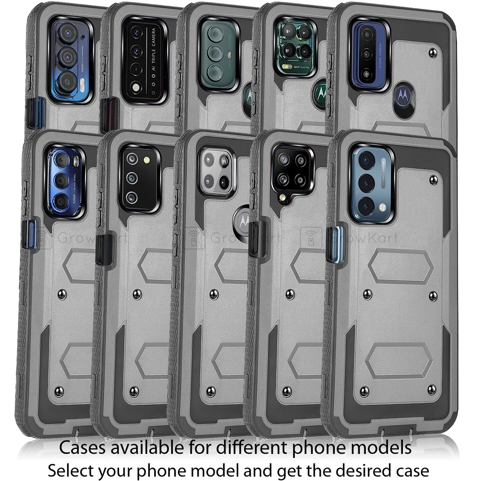 RUGGED SHOCKPROOF TANK ARMOR Hybrid Phone Case Cover + BUILT-IN SCREEN PROTECTOR - Image 2 of 4