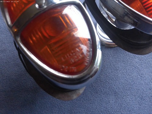 ALFA ROMEO 750 GIULIETTA SPIDER / SPRINT Used Original PAIR LUCAS TAILLIGHTS - Picture 6 of 21