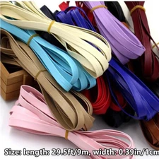 9M Faux Leather PU String Rope Cord Multicolor Handmade Material Sewing DIY