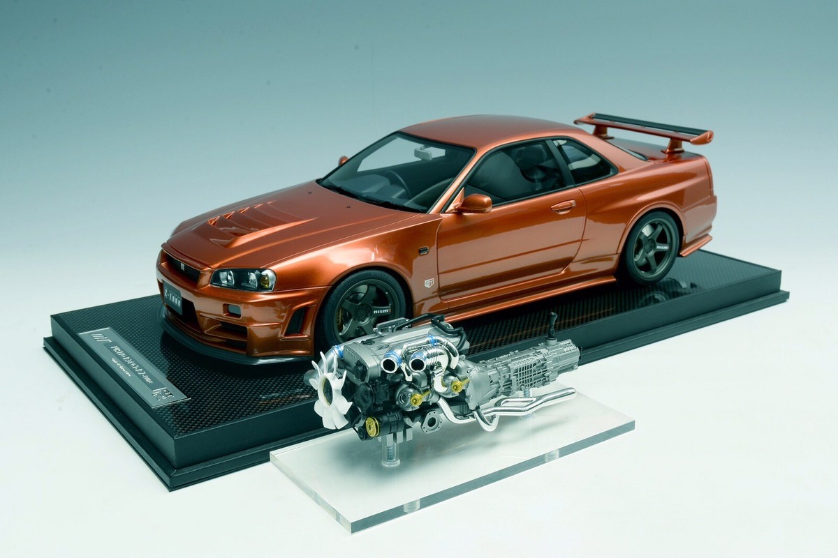 Motorhelix 1/12 Nissan GTR R34 Skyline Z-tune Nismo Black No Motorhelix 1/12 Nissan GTR R34 Skyline Z-tune Nismo Black No