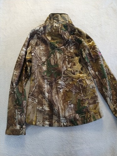 Realtree Xtra Camo Softshell Jacket Women's Sz. Small Hunting Windproof Full Zip - Picture 13 of 16
