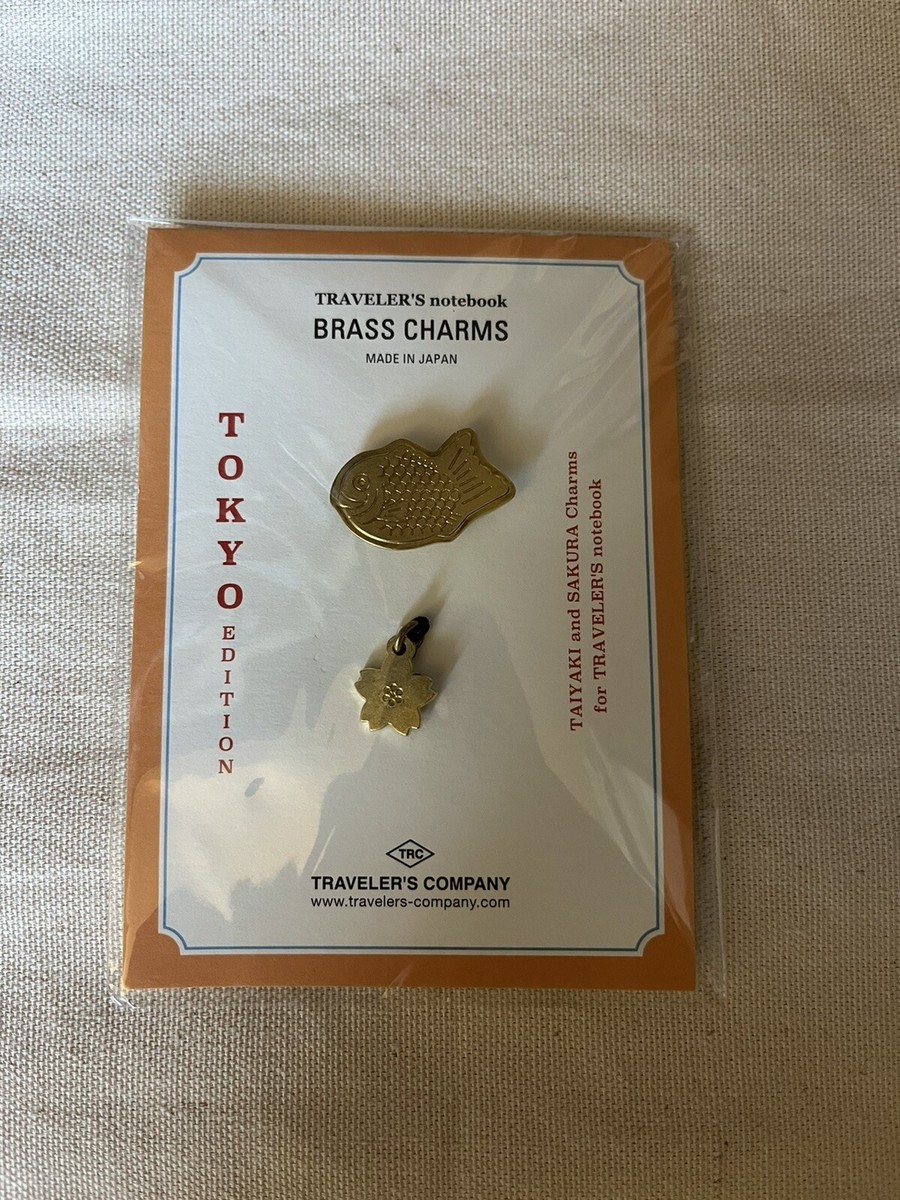 Traveler's Company Notebook Tokyo Edition Brass Charm • Taiyaki