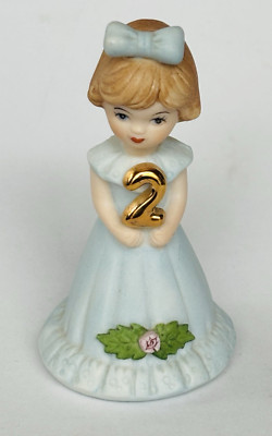 Growing Up Birthday Girl Age 2 ENSCO 1982 Vintage Collectible figurine