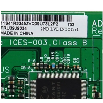 IBM Lenovo ThinkCentre DVI-I PCI-e Video Adapter Card 39J9334 - Image 4 of 4