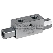 Hydraulik Sperrblock Ventil Rückschlagventil entsperrbar doppeltwirkend VBPDE