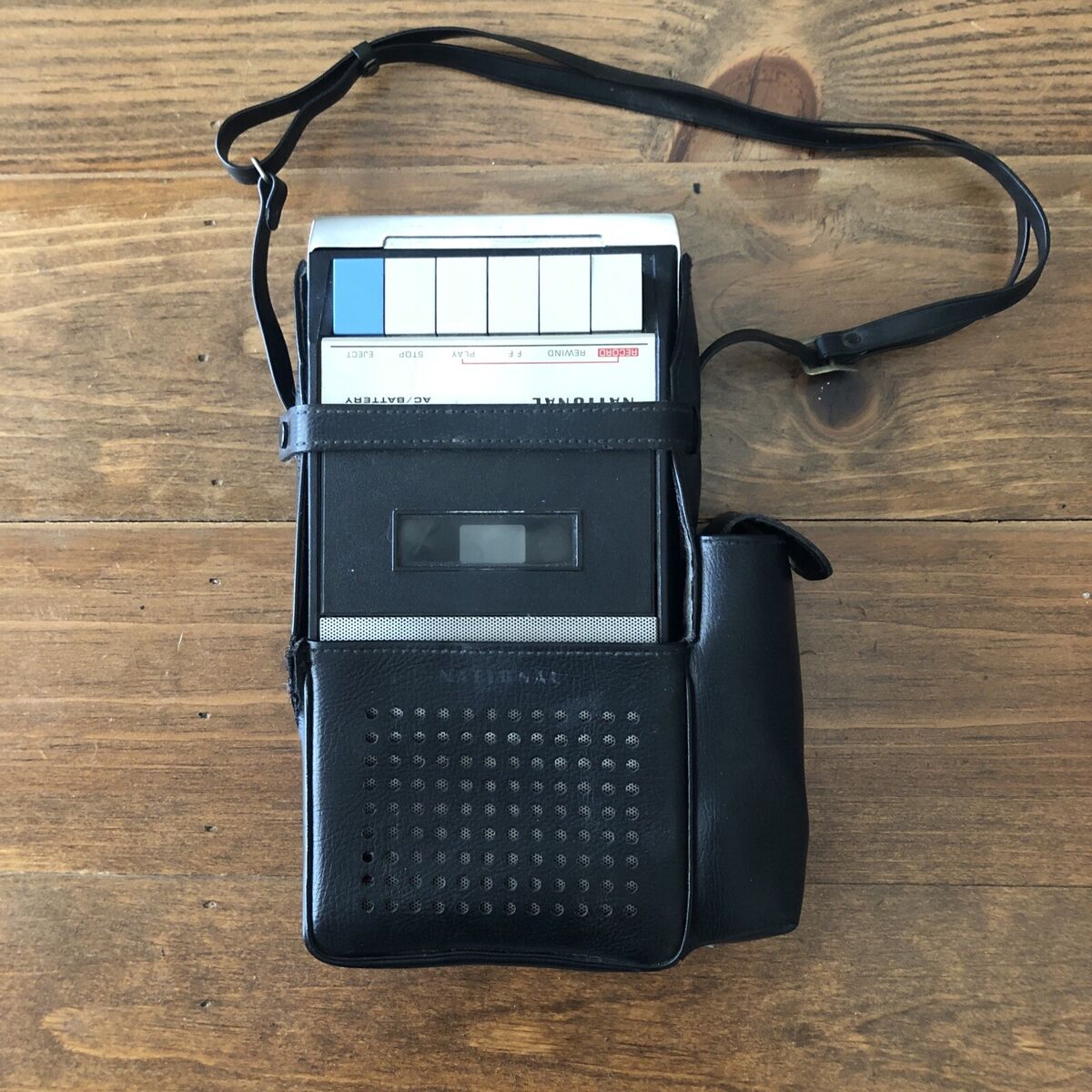 RARE National cassette tape recorder with microphone and bag RARE National cassette tape recorder with microphone and bag