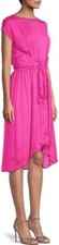 Michael Kors women's High-Low Hem Cerise Pink Dress - size Small - retail $175