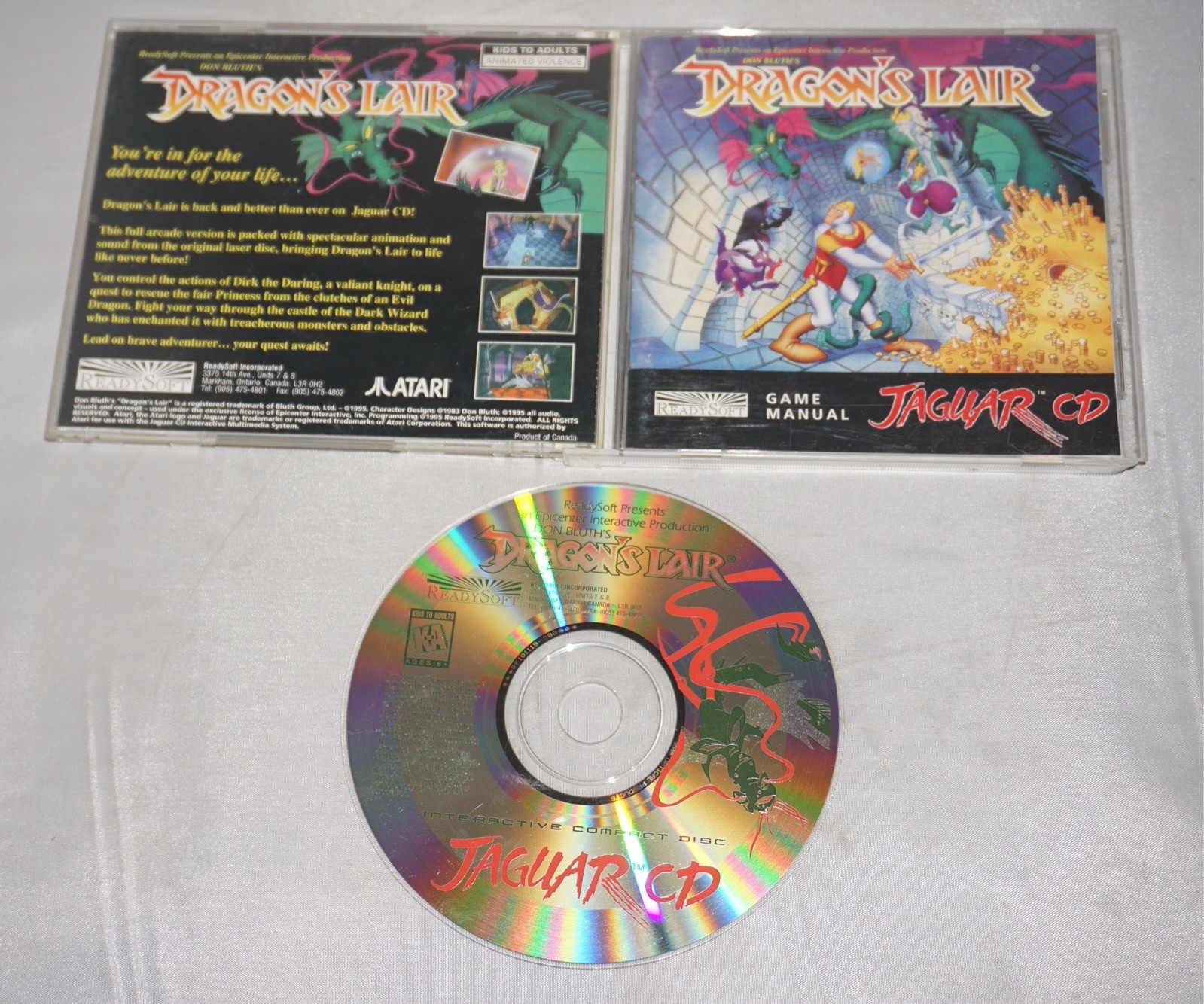 Dragon's Lair (CD Atari Jaguar) Completo