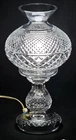 Vintage WATERFORD ALANA INISHMAAN 14" Crystal Electric 2 Piece Hurricane Lamp
