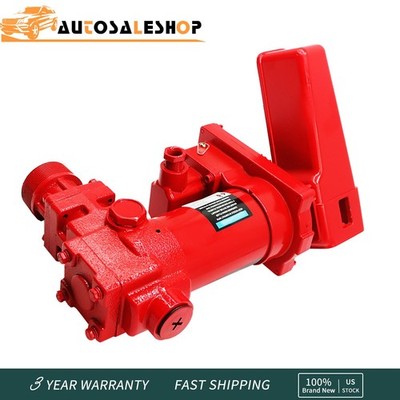 New Heavy Duty Fuel Pump Rotary Vane Fuel Gas Transfer Pump Cast Iron 15GPM 12V