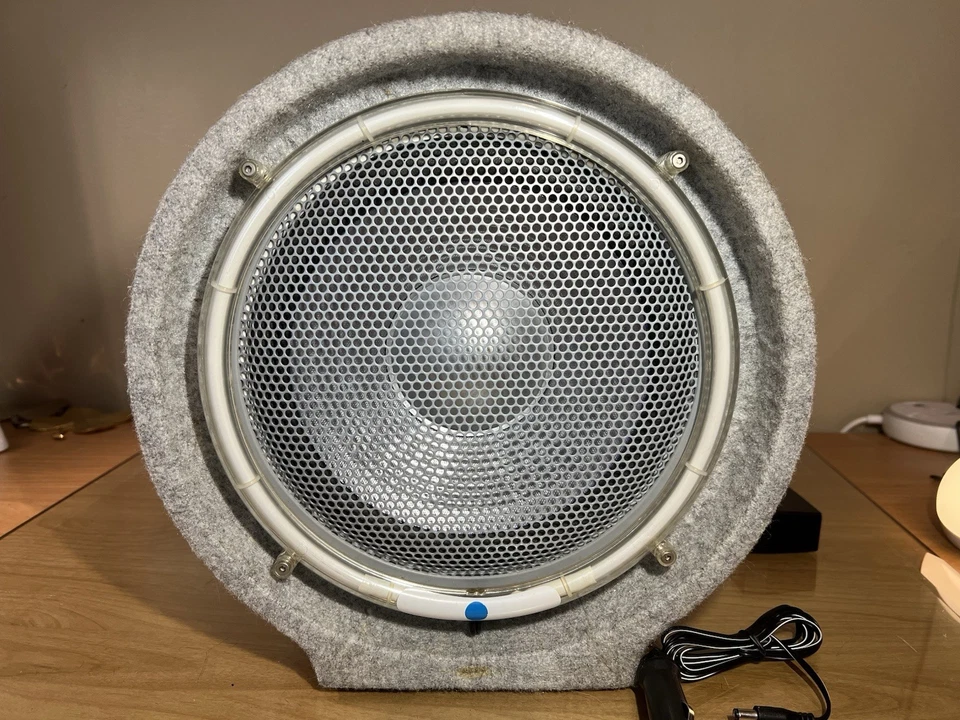 Roadmaster RBB1000NL 10” Subwoofer Tubo de Baixo com Anel de Neon Azul Testado - Imagem 4 de 4