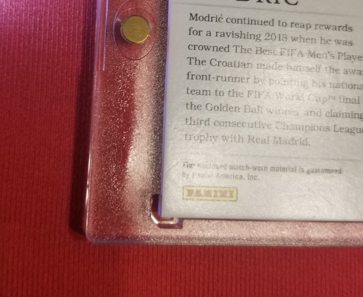 2018 Panini Luka Modric Immaculate Match Worn Jumbo Relic BRONZE /50 CROATIA view 2