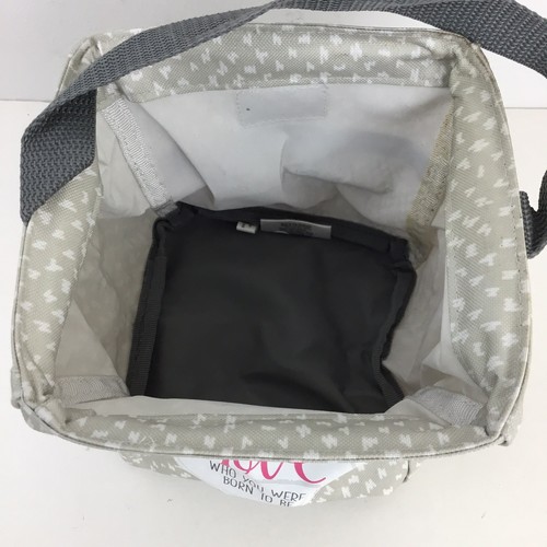 Thirty One Littles Carry-All Caddy Tote Grey 'Love Who You Were Born To Be' - Picture 2 of 8