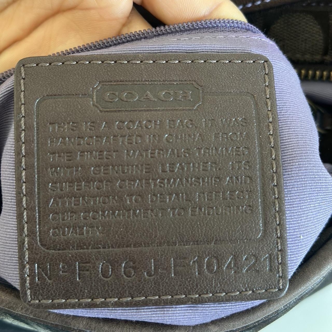 Coach Patchwork Multicolor Leather Canvas Suede C… - image 4