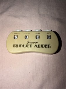Travco Budget Adder Manual Pocket Calculator In Tan Color