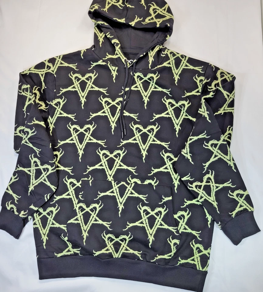 Sudadera con capucha Ville Valo HeartGram Bam Margera H.I.M. HIM All Over Print 3XL Foto 3 de 4