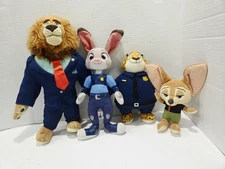 Zootopia Officer Judy Hopps, Finnick Fox, Officer Clawhauser & Mayor Lionheart 