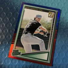 2025 Panini Donruss Noah Schultz Rated Prospect Red & Blue Laser #200