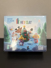Fat Brain Toys Hey Clay Winter Holidays Clay Craft Set W/ SANTA and RUDOLPH New