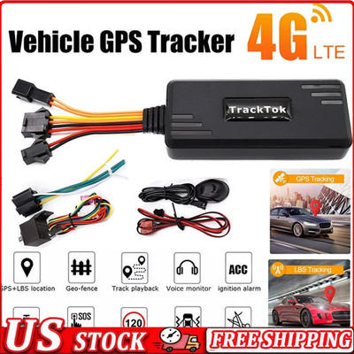 Car GPS Tracker 4G Real-time Tracking Anti Theft Device Remote Control Locator