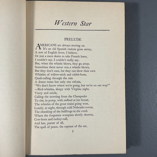 Westernstar von Stephen Vincent Benet Farar & Rinehart Inc. Vintage HC 1943 - Bild 6 von 24