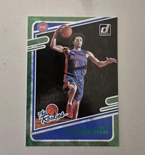 2021-22 Donruss Holo Green Ice The Rookies Cade Cunningham #1 Fanatics Green 🔥